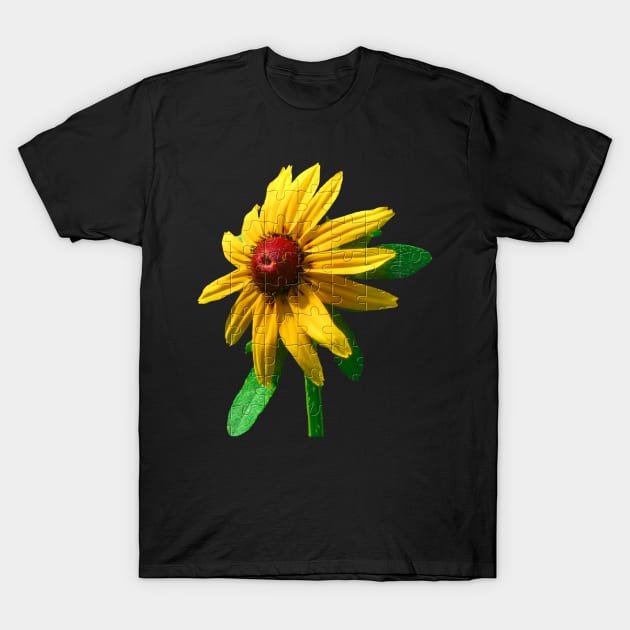 unique flower puzzle, bloom, sunhat flowers, nature T-Shirt by rh_naturestyles